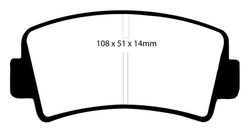 Pastillas de freno ebc DP71708