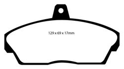 Pastillas de freno ebc DP71708