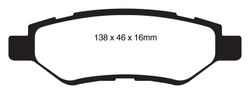 Pastillas de freno ebc DP71708
