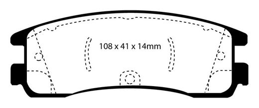 Pastillas de freno ebc DP71708