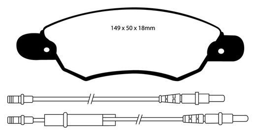 Pastillas de freno ebc DP71708