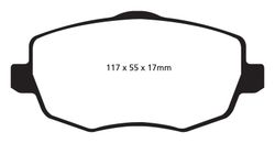 Pastillas de freno ebc DP71708