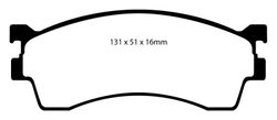 Pastillas de freno ebc DP71708