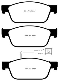 Pastillas de freno ebc DP71708