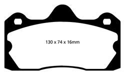 Pastillas de freno ebc DP71708