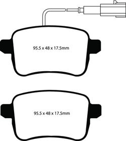 Pastillas de freno ebc DP71708