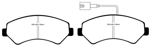 Pastillas de freno ebc DP71708