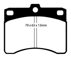 Pastillas de freno ebc DP71708