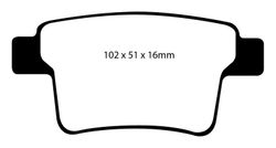 Pastillas de freno ebc DP71708