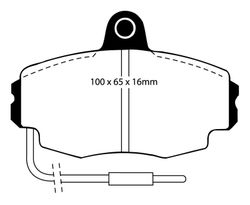 Pastillas de freno ebc DP71708