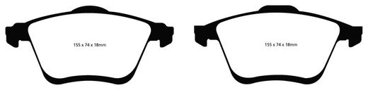 Pastillas de freno ebc DP71708