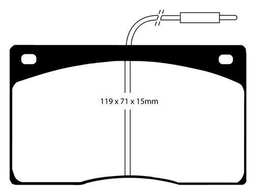 Pastillas de freno ebc DP71708