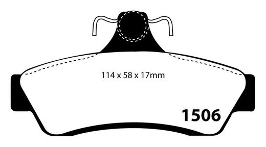 Pastillas de freno ebc DP71708