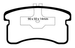 Pastillas de freno ebc DP71708