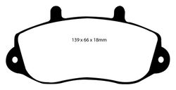 Pastillas de freno ebc DP71708