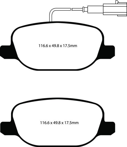 Pastillas de freno ebc DP71708