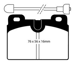 Pastillas de freno ebc DP71708