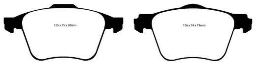 Pastillas de freno ebc DP71708