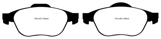 Pastillas de freno ebc DP71708