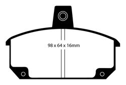 Pastillas de freno ebc DP71708