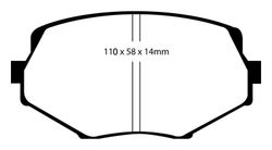 Pastillas de freno ebc DP71708