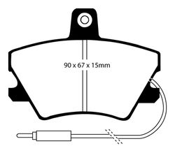 Pastillas de freno ebc DP71708