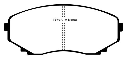 Pastillas de freno ebc DP71708