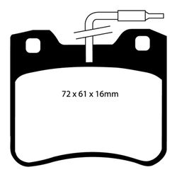 Pastillas de freno ebc DP71708