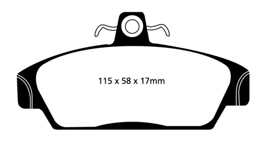 Pastillas de freno ebc DP71708