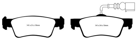 Pastillas de freno ebc DP71708