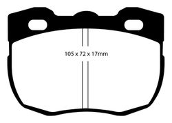 Pastillas de freno ebc DP71708