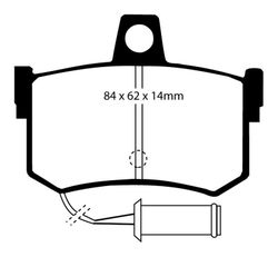 Pastillas de freno ebc DP71708
