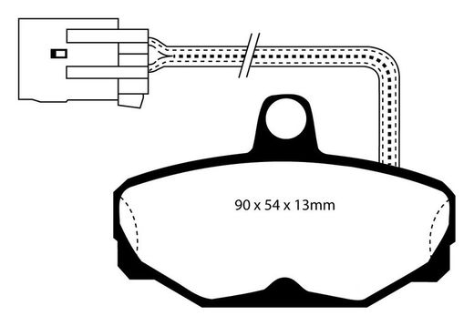 Pastillas de freno ebc DP71708
