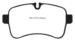 Pastillas de freno ebc DP71708