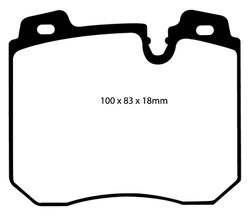 Pastillas de freno ebc DP71708