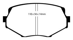 Pastillas de freno ebc DP71708
