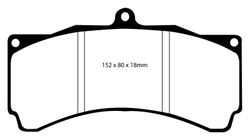 Pastillas de freno ebc DP71708