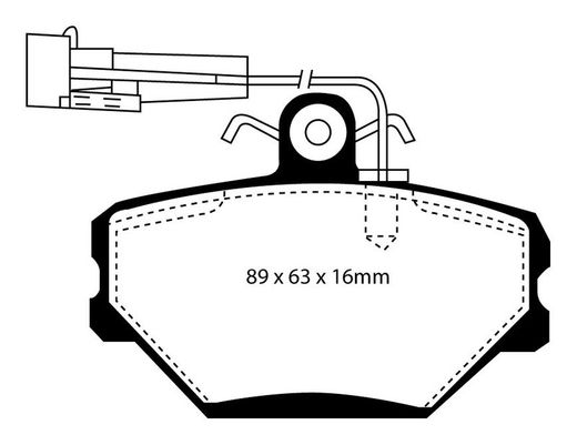 Pastillas de freno ebc DP71708