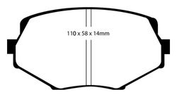 Pastillas de freno ebc DP71708