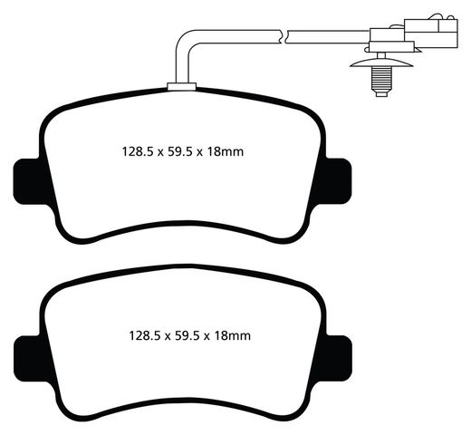 Pastillas de freno ebc DP71708