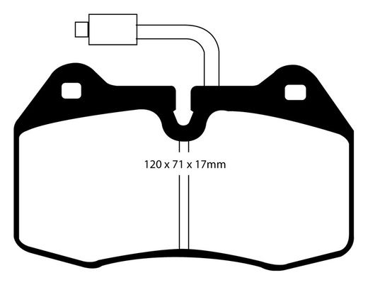Pastillas de freno ebc DP71708