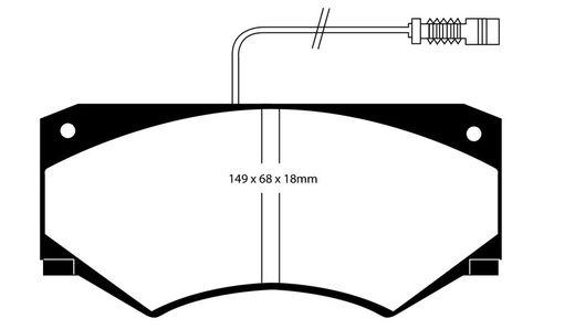 Pastillas de freno ebc DP71708