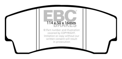 Pastillas de freno ebc DP71708