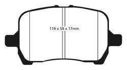 Pastillas de freno ebc DP71708