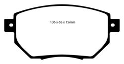 Pastillas de freno ebc DP71708