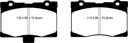 Pastillas de freno ebc DP71708