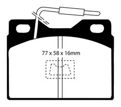 Pastillas de freno ebc DP71708