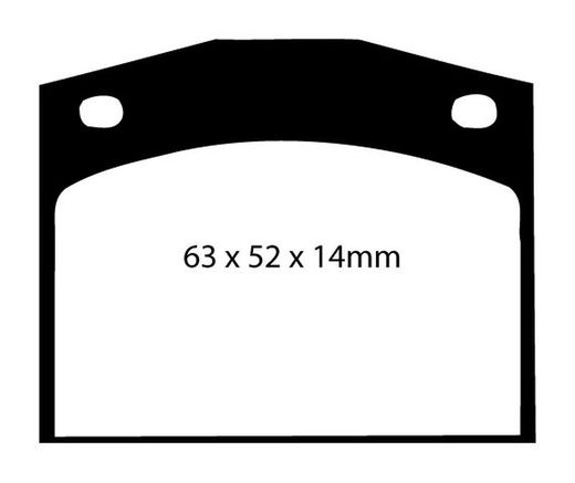 Pastillas de freno ebc DP71708