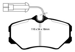 Pastillas de freno ebc DP71708