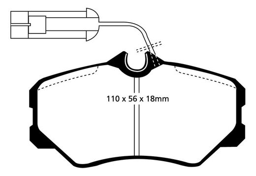 Pastillas de freno ebc DP71708